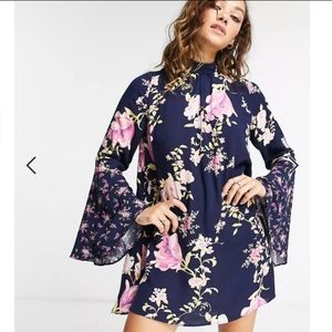 Free People Tate Floral tunic dress